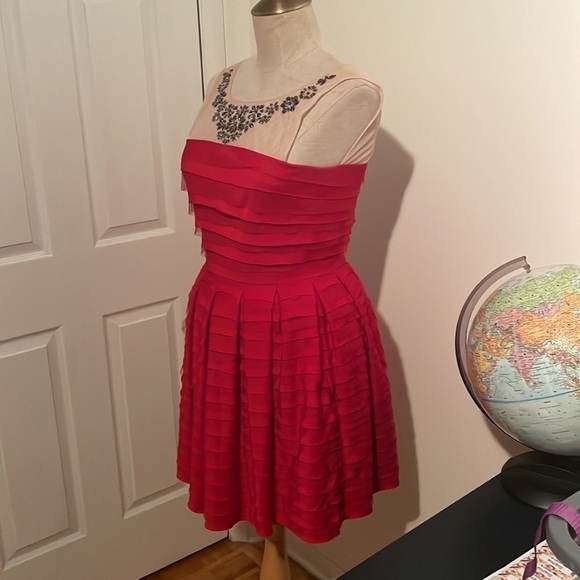 BCBGMAXAZRIA Red Marina Cocktail Dress - Picture 5 of 11